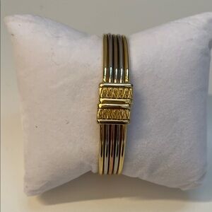 Vintage Tri Color Bangle Bracelet